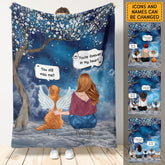 Message From Heaven  - Personalized Blanket - Dog Lovers B-TT3414